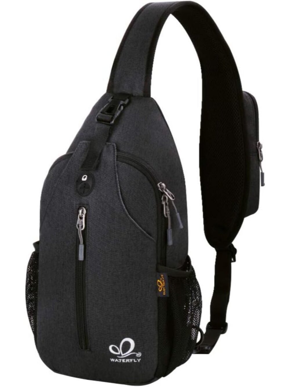 Crossbody Sling Backpack Sling Bag Travel Hiking Chest Bag Daypack Black